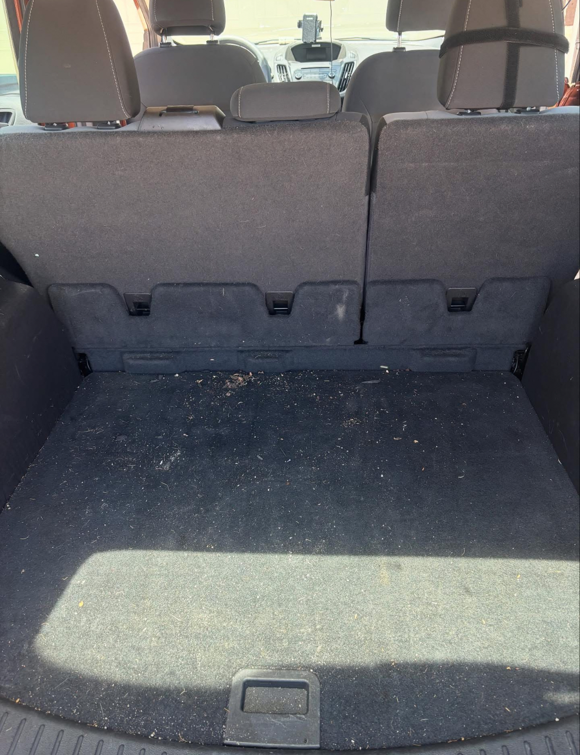 Cargo area before